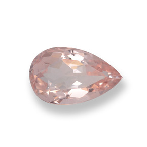 0.62 ct Pink Morganite Stone, Natural Morganite in Pear Facet Shape for Sale