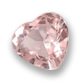 0.79 ct Pink Morganite Stone, Natural Morganite in Heart Facet Shape for Sale