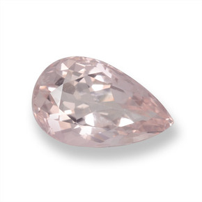 Tono rosado coral Morganita Gema - 0.9ct Corte en forma de pera (ID: 457908)