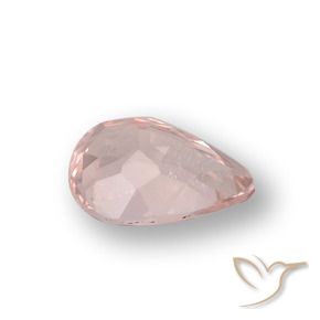 Morganite Gemstone in 6.9 x 5.3 mm Size for Sale, Morganite Stone in Flamingo Pink Color