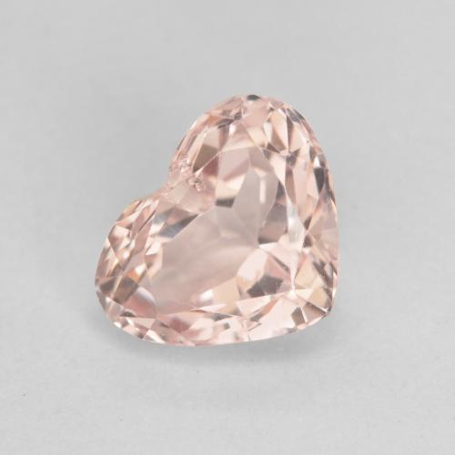 Medium Pink Morganite Gem - 1.3ct Heart Facet (ID: 457964)