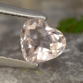 0.6ct Heart Facet Light Pink Morganite for sale thumb image of 0.6ct Heart Facet Light Pink Morganite (ID: 457966)