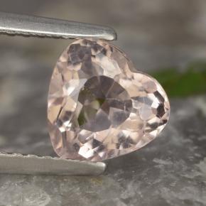 1.1ct Heart Facet Light Pink Morganite for sale thumb image of 1.1ct Heart Facet Light Pink Morganite (ID: 457967)