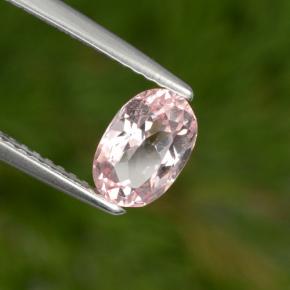 1.00 ct Pink Morganite Stone, Natural Morganite in Oval Facet Shape for Sale