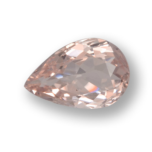 Flamingo Pink Морганит Камень - 0.8ct Фасетная Груша (ID: 458014)