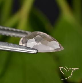 Morganite Gemstone in 8.6 x 5 mm Size for Sale, Morganite Stone in Salmon Pink Color