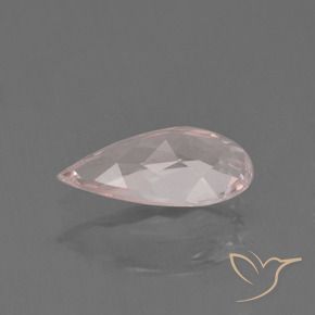 Morganite Gemstone in 9 x 4.9 mm Size for Sale, Morganite Stone in Light Coral Pink Color