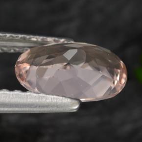 Morganite Gemstone in 7.6 x 5.4 mm Size for Sale, Morganite Stone in Light Pink Color