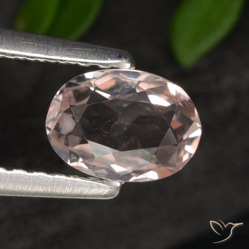 0.54 ct Pink Morganite, 6.4 x 4.6 mm Oval Cut From Afghanistan, Photo A
