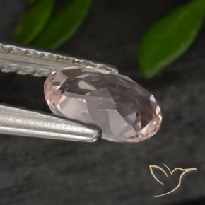 Morganite Gemstone in 6.4 x 4.6 mm Size for Sale, Morganite Stone in Medium Pink Color