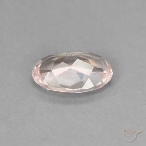 Morganite Gemstone in 7.4 x 5.2 mm Size for Sale, Morganite Stone in Flamingo Pink Color