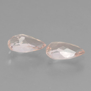 Morganite Gemstones in 6.9 x 4.2 mm Size for Sale, Morganite Stones in Light Pink Color