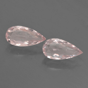 0.9ct Pear Facet Light Pink Morganite for sale thumb image of 0.9ct Pear Facet Light Pink Morganite (ID: 460324)
