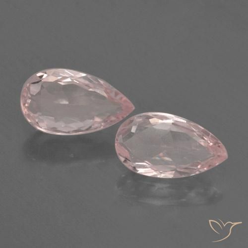 1.14 ct Pink Morganite, 7.9 x 4.6 mm Pear Cut From Afghanistan, Photo A