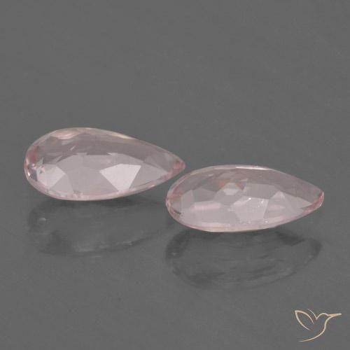 Morganite Gemstones in 7.9 x 4.6 mm Size for Sale, Morganite Stones in Coral Pink Color