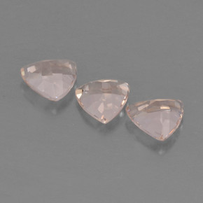 Morganite Gemstones in 4.8 x 4.9 mm Size for Sale, Morganite Stones in Light Pink Color