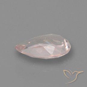 Morganite Gemstone in 8 x 5.2 mm Size for Sale, Morganite Stone in Medium-Light Pink Color