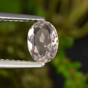 0.60 ct Pink Morganite Stone, Natural Morganite in Oval Facet Shape for Sale