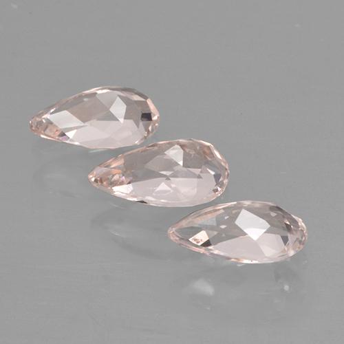 Morganite Gemstones in 7.5 x 4.1 mm Size for Sale, Morganite Stones in Flamingo Pink Color