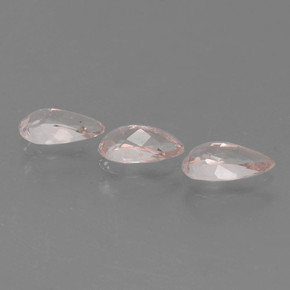 Morganite Gemstones in 6.3 x 3.8 mm Size for Sale, Morganite Stones in Light Pink Color
