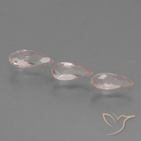 Morganite Gemstones in 7.5 x 3.4 mm Size for Sale, Morganite Stones in Medium-Light Pink Color