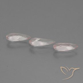 Morganite Gemstones in 8.1 x 3.6 mm Size for Sale, Morganite Stones in Medium-Light Pink Color