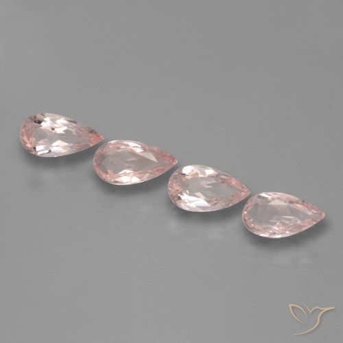 2.19ctw Natural Rose Pink Tone Morganite, Pear Shape, VVS-VS