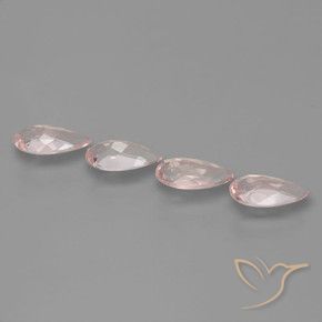 Morganite Gemstones in 7.8 x 4 mm Size for Sale, Morganite Stones in Medium Pink Color
