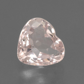 0.7ct Heart Facet Light Pink Morganite Gem for sale 0.7ct Heart Facet Light Pink Morganite Gem (ID: 460950)