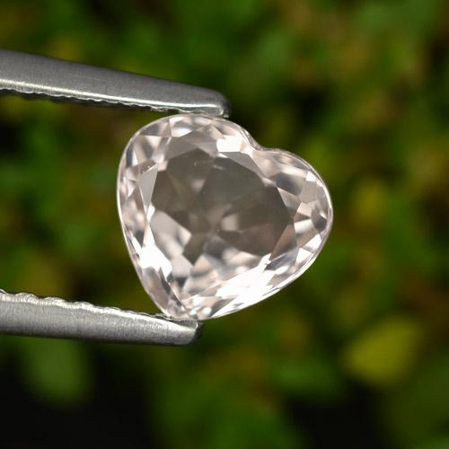 Morganita Rosa Forma de corazón de 5,8 x 6,4mm de Afganistán, peso de 0.79 ct, piedra preciosa natural No tratado en claridad vvs-vs, Morganita de 1 pieza - Color: medium light-pink, dureza Mohs de 7.5 - 8 Adecuado para joyas de uso diario, Photo A