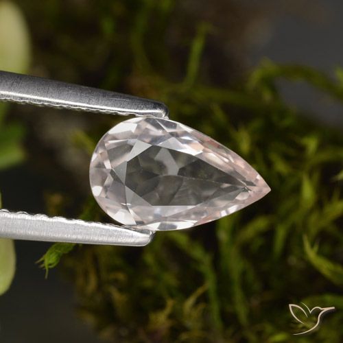 0.68 ct Pink Morganite, 8.2 x 5.1 mm Pear Cut From Afghanistan, Photo A