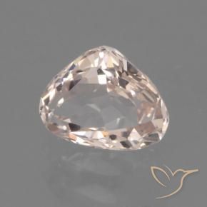 0.83 ct Pink Morganite Stone, Natural Morganite in Pear Facet Shape for Sale