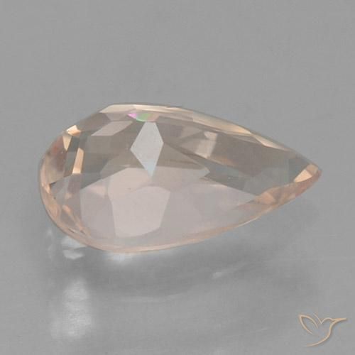 Morganite Gemstone in 7.3 x 4.6 mm Size for Sale, Morganite Stone in Very Light Pink Color