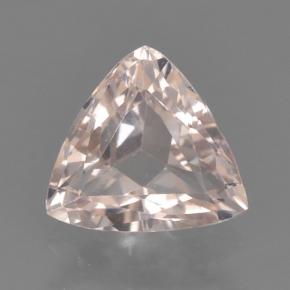 0.64 ct Pink Morganite Gemstone, Morganite Gem in Trillion Facet Shape for Sale.