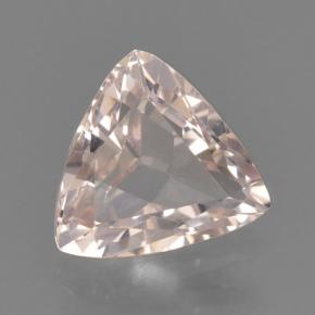 0.64 ct Pink Morganite Stone, Natural Morganite in Trillion Facet Shape for Sale
