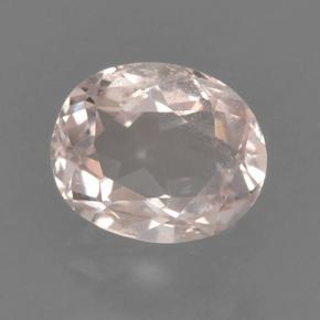 0.44 ct Pink Morganite Gemstone, Morganite Gem in Oval Facet Shape for Sale.
