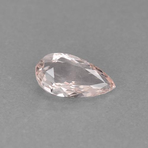 0.46 ct Pink Morganite Gemstone, Morganite Gem in Pear Facet Shape for Sale.
