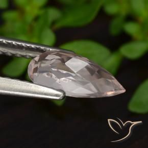 Morganite Gemstone in 8.7 x 4.4 mm Size for Sale, Morganite Stone in Coral Pink Tone Color