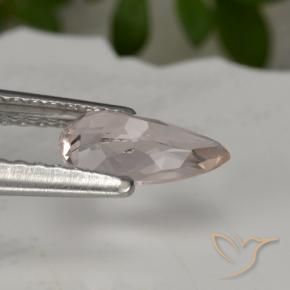 Morganite Gemstone in 7.8 x 4.3 mm Size for Sale, Morganite Stone in Very Light Pink Color