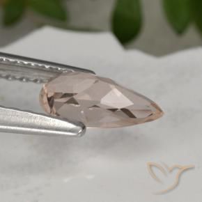Morganite Gemstone in 7.4 x 4 mm Size for Sale, Morganite Stone in Salmon Pink Color