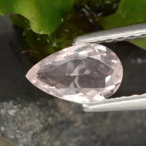 hellrosa Morganit Edelstein - 0.4ct Birnen Schliff (ID: 467085)