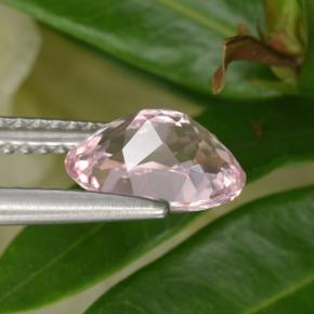 Morganite Gemstone in 8.3 x 6.3 mm Size for Sale, Morganite Stone in Light Pink Color