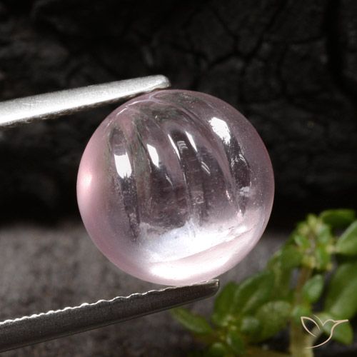 4.08ct Natural Light Pink Morganite, Round, Transparent