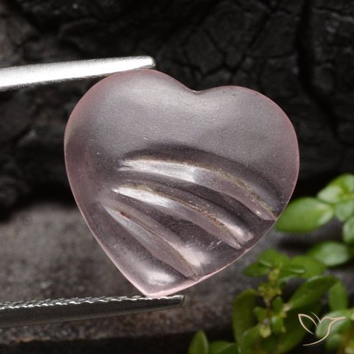 4.50ct Natural Rose Pink Morganite, Heart, Transparent