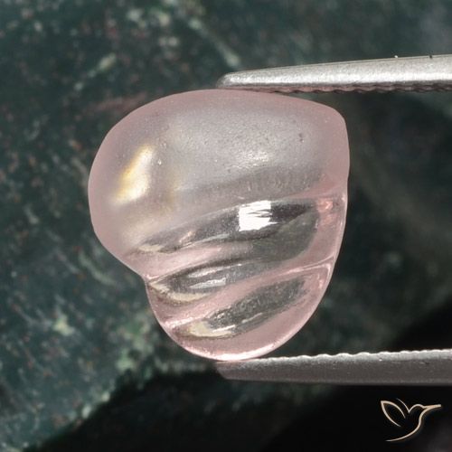3.54ct Natural Light Pink Morganite, Heart, Translucent