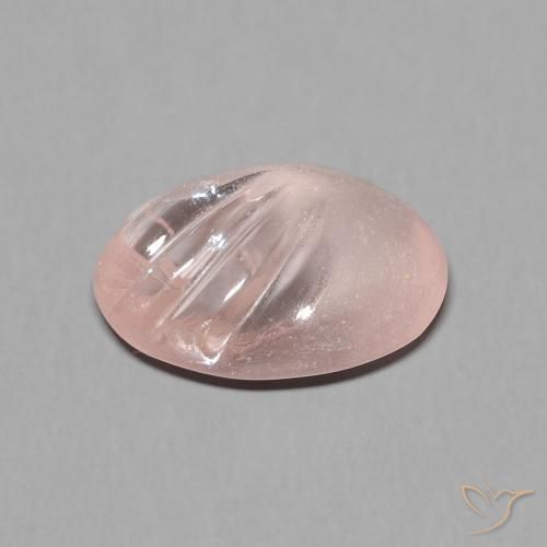 Morganite Gemstone in 12.4 x 9.1 mm Size for Sale, Morganite Stone in Flamingo Pink Color
