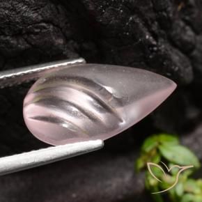 Morganite Gemstone in 15.3 x 9.2 mm Size for Sale, Morganite Stone in Coral Pink Color