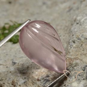 7.10 ct Pink Morganite Stone, Natural Morganite in Fancy Carved Pear Shape for Sale
