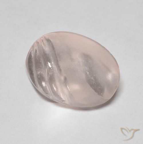 4.15ct Natural Light Pink Morganite, Oval, Transparent