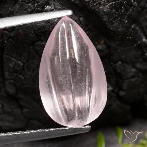 4,47 ct birnenschliff Morganit aus Afghanistan, Größe: 14,4 x 8,7mm, Reinheit: Transparent, Garantiert echter Edelstein, 1 Stück Morganit in Rose-rosa Farbe, Mohs-Härte von 7,5 - 8 Geeignet für den täglichen Gebrauch im Schmuck, Photo A